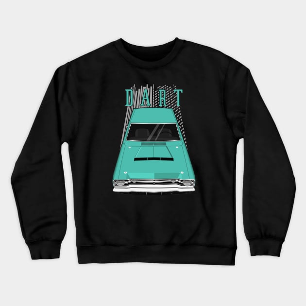 Dodge Dart 1968 - turquoise Crewneck Sweatshirt by V8social